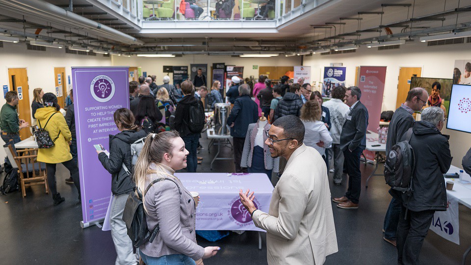 A group photo of the networking lunch at Enterprise Day 2023